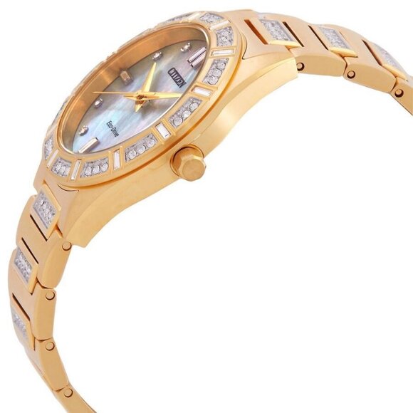 NWT Authentic Citizen Silhouette Crystal Eco-Drive Women's Watch - Picture 2 of 4